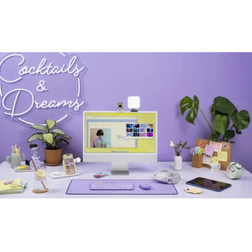 Клавіатура Logitech K380 Multi-Device Bluetooth Lavender Lemonade (920-011166): Тип клавіш мембранный
