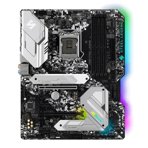 ASRock Z390 Steel Legend: Разъемы на плате PCI Express x1, SATA 3.0