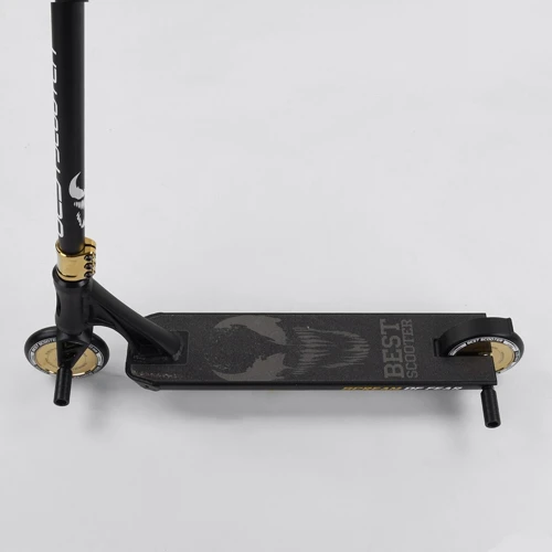 Самокат трюкових Best Scooter "SIMBIOTE" HIC-система, Пегі, алюмінієвий диск і дека Black / Gold (102307): Максимальне допустиме навантаження, кг 100