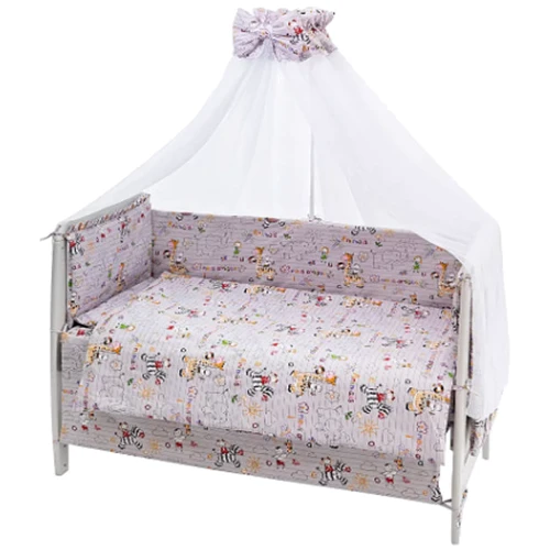 Комплект постельного белья Qvatro Gold (зверюшки) серый (RG-08): Тип постельный комплект