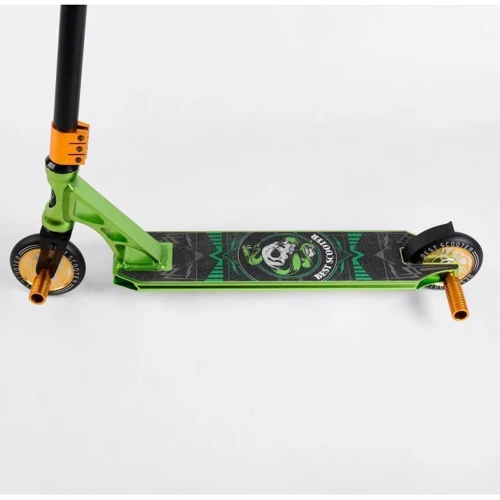 Самокат трюковый Best Scooter зеленый (85784): Конструкция рамы цельная