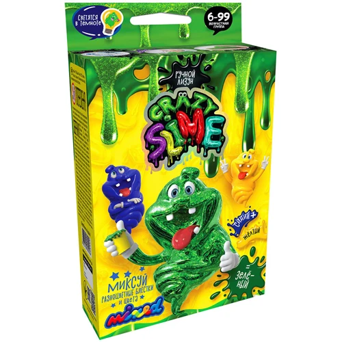 Безопасный образовательный набор для проведения опытов Danko Toys "Crazy Slime" SLM-02