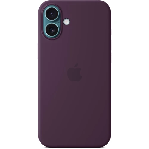 Чехол для iPhone Apple iPhone 16 Plus Silicone Case with MagSafe - Plum (MYYD3ZM/A): Цвет бордовый