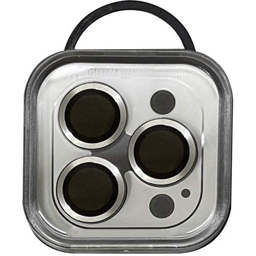 Захисне скло для iPhone Epik Metal Classic Silver for Camera iPhone 15 Pro / 15 Pro Max: Тип захисту екрана на камеру