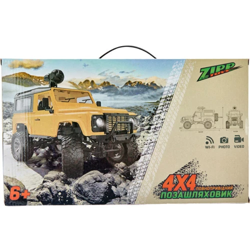 Машинка ZIPP Toys 4x4 полноприводный внедорожник с камерой желтый