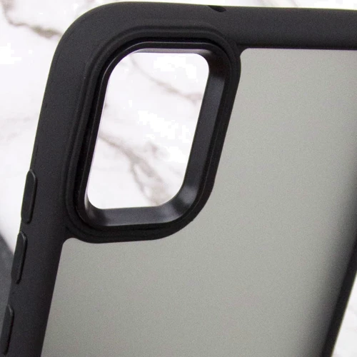 Чехол для телефонов Epik TPU+PC Lyon Frosted Case Black for Samsung A055 Galaxy A05: Материал TPU (термополиуретан) и поликарбонат
