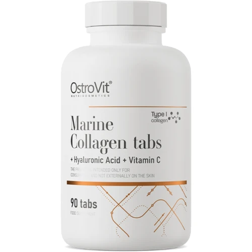 OstroVit Marine Collagen + Hyaluronic Acid + Vitamin C 90 tabs / 22 servings