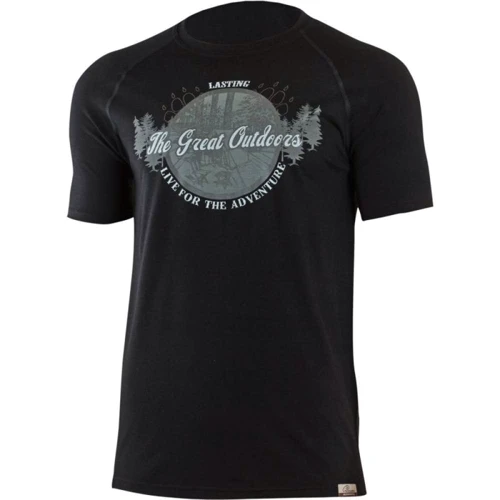 Термофутболка чоловіча Lasting LUCAS 9090 - L - Black (002.001.2953)