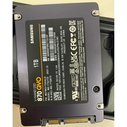 Samsung 870 QVO 1TB (MZ-77Q1T0BW) (SSD-накопичувачі)(S5RRNF0RC17211): Причина уцінки Упаковка нетоварного вида