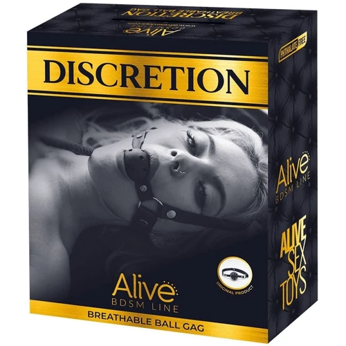 Воздухопроницаемый кляп Alive Discretion Black