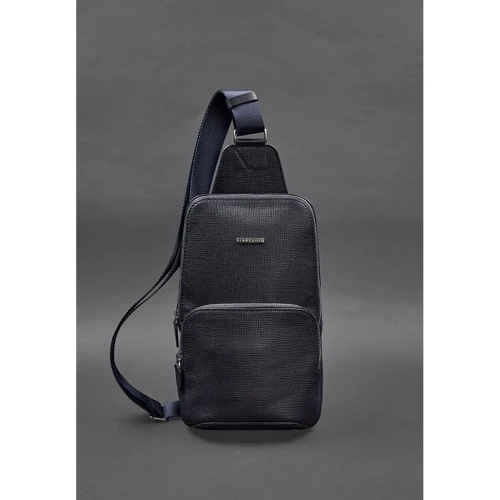 Мужская сумка-слинг BlankNote Blackwood синяя (BN-BAG-49-bw-navy): Пол Мужской