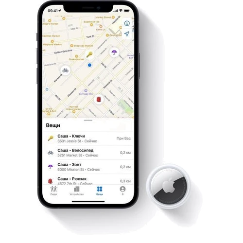 Брелок для поиска вещей и ключей Apple AirTag (MX532) no box фото 1