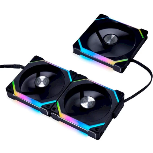 Кулер Lian Li Uni Fan SL120 V2 3-Pack Black (G99.12SLV23B.00): Рівень шуму, dB 29