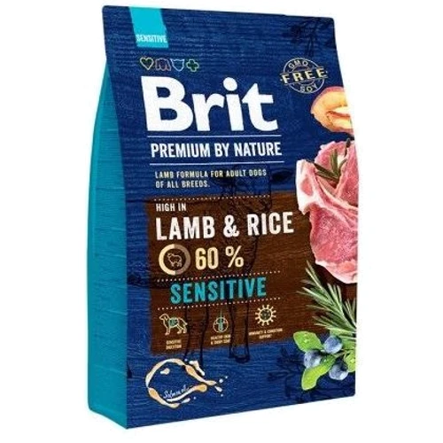 Сухой корм Brit Premium Dog Sensitive Lamb для собак 3 кг (8595602526628)