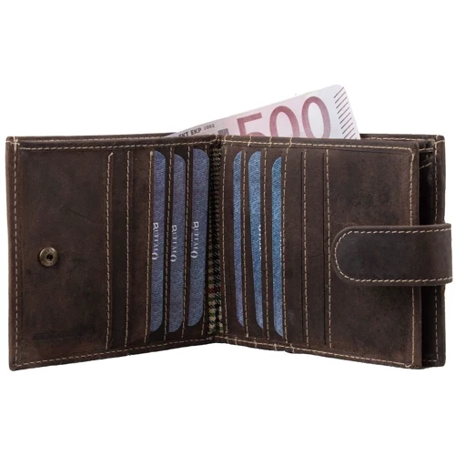 Мужское портмоне Buffalo Wild коричневое (DNKRM01L-HBW-brown): Страна производитель Польша