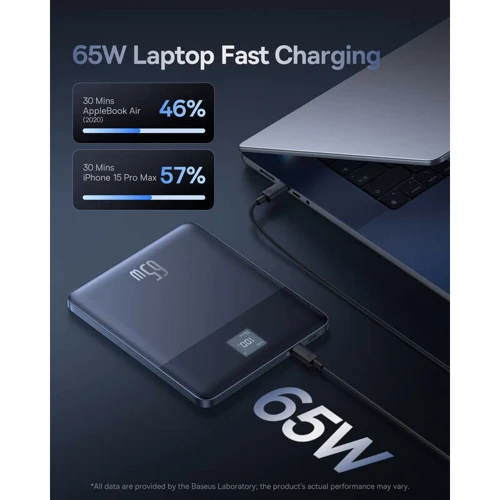 Внешний аккумулятор Baseus Power Bank 12000mAh Blade2 Intelligent Edition 65W Mariana Blue (P10063801323-00)