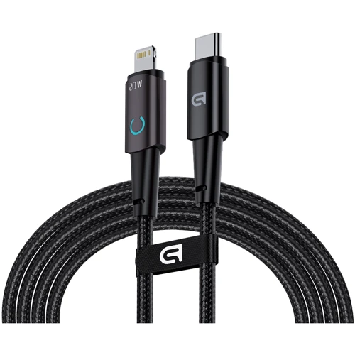 Кабель ArmorStandart Cable USB-C to Lightning AT-CL 20W 1.2m Black (ARM75865)