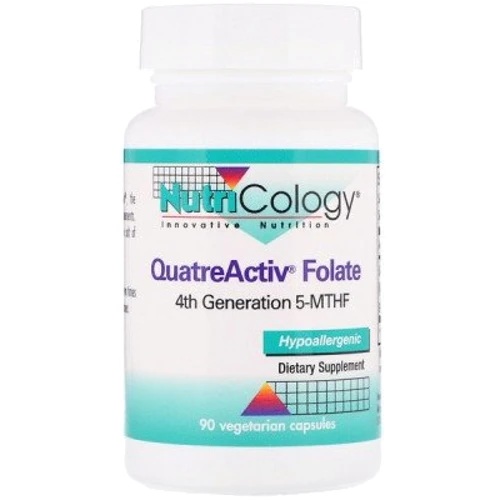 Nutricology QuatreActiv Folate 90 Veg Caps Метилфолат 5-MTHF
