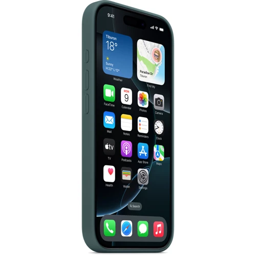 Чехол для iPhone Apple iPhone 16 Pro Silicone Case with MagSafe - Lake Green (MYYR3ZM/A): Тип аксессуара чехол