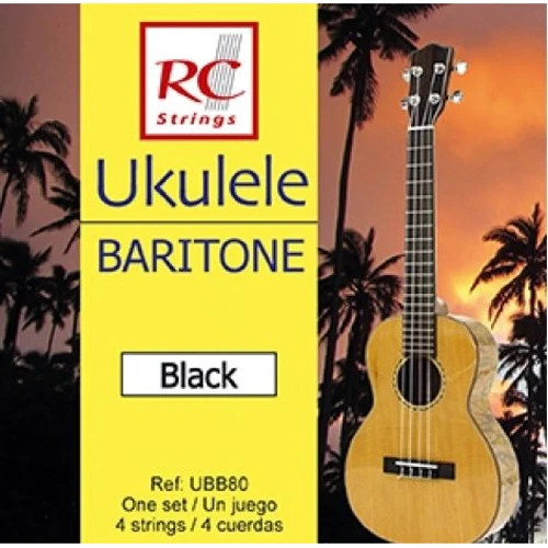 Струна для гитар Струны для укулеле Royal Classics UBB80 Ukelele Black Baritono