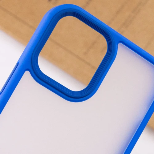 Чохол для iPhone Mobile Case TPU+PC Metal Buttons Light Blue для iPhone 13: Тип аксесуара чехол