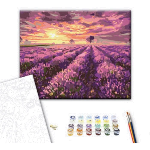 Картина за номерами Brushme Лавандовий захід сонця 40x50 см (BS3230): Виробник Brushme