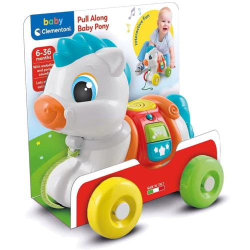 Іграшка-каталка Clementoni Pull Along Baby Pony музична (17812): Вік Менше 1 року