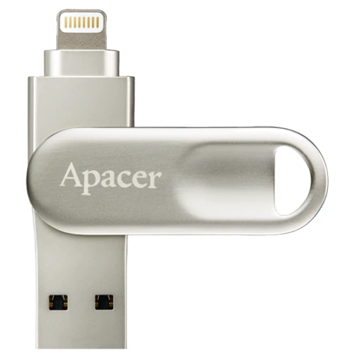 USB-флешка Apacer AH790 64GB USB 3.1/Lightning Silver (AP64GAH790S-1)