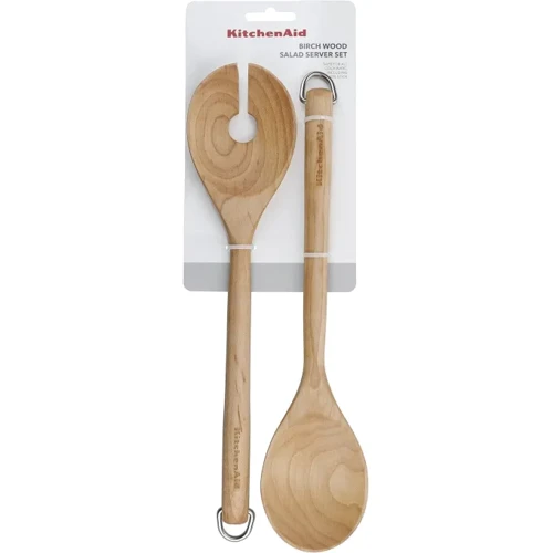 Набор ложек для салата KitchenAid Coreline 2 шт. 30 см береза (KQR713OHE)