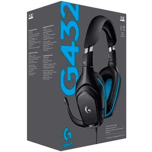 Наушники Logitech G432 Black (981-000770): Тип крепления оголовные