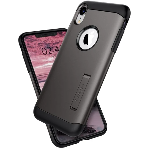 Чехол для iPhone Spigen Slim Armor Gunmetal (064CS24528) for iPhone XR: Цвет серый