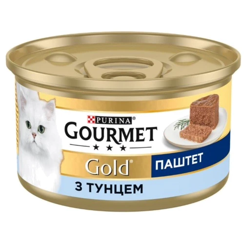 Вологий корм GOURMET Gold для дорослих кішок паштет з тунцем 24х85 г (7613031381029): Тип вологий корм
