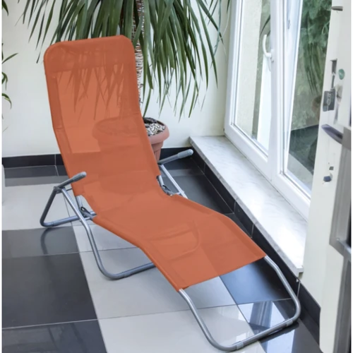 Кресло-шезлонг Jumi раскладной оранжевый (5900410719255)