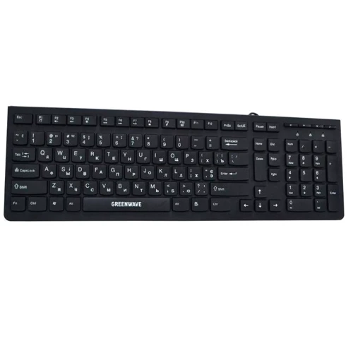 Клавиатура Greenwave KB-FN-401 (R0015249) Black: Интерфейс подключения USB