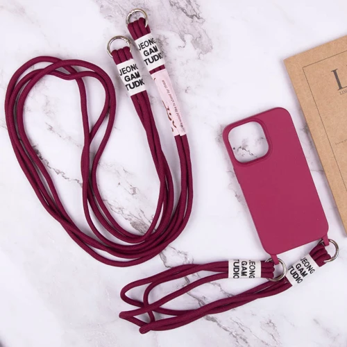 Чехол для iPhone TPU Case two straps California Rose Red for iPhone 11 фото 5
