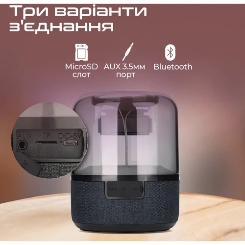 Акустика Promate Glitz-L Black (glitz-l.black): Підключення Bluetooth
