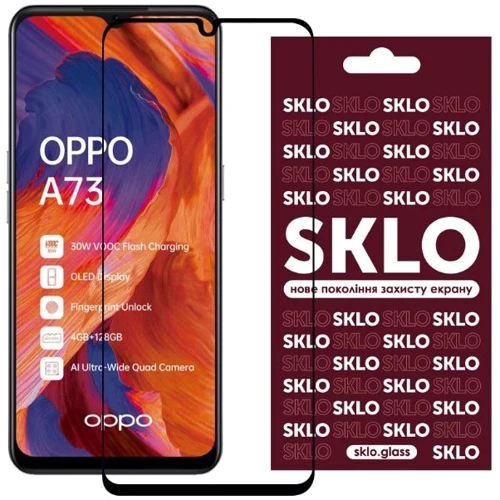 Tempered Glass Black for Oppo A73