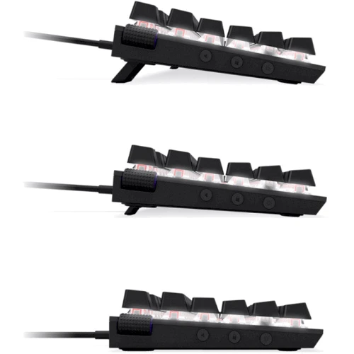Клавиатура NZXT TKL Gateron Red Switches UK EN Layout Black (KB-1TKUS-BR): Тип клавиатуры игровая