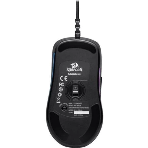 Мышь Redragon Stormrage RGB IR USB Black (78259): Длина кабеля 1.8 м