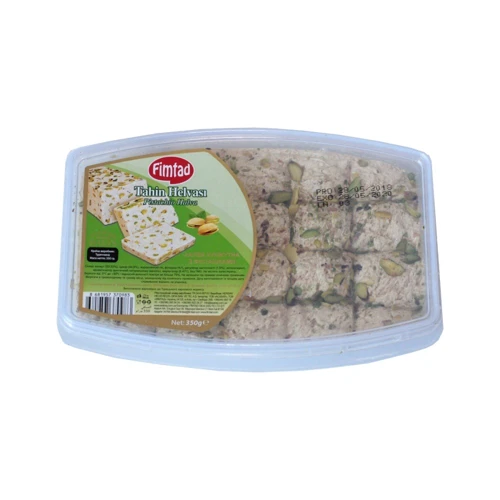 Халва FIMTAD кунжутна з фісташками 350 г (8681957370983)