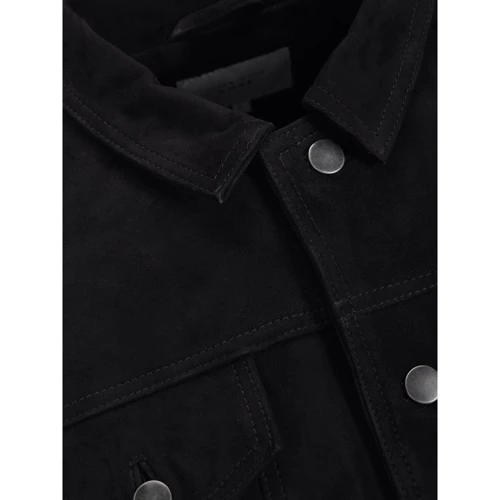 Кожаная куртка Jack & Jones 73586503 48 черная демисезон: Вид Куртки