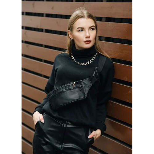 Жіноча поясна сумка Sambag Tirso BTT чорна (81338001): Тип ручки Поясной ремень, Без ручки