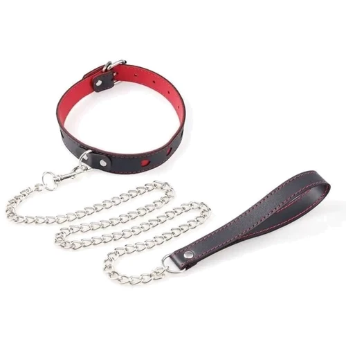Ошейник с поводком COLLAR HEART Black and Red, SKN-AS14: Производитель SKN