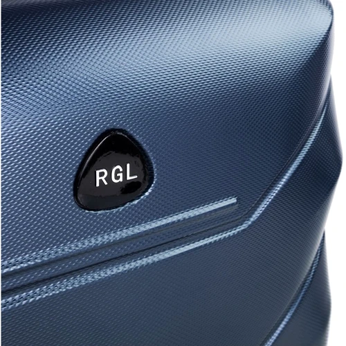 Дорожній б'юті-кейс Rogal синій (RGL720XL-dark-blue-orange): Матеріал пластик