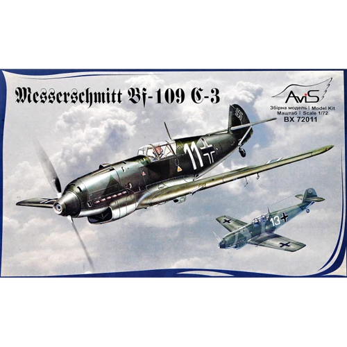 AV72011 Messerschmitt Avis Bf-109C-3 WWII German fighter