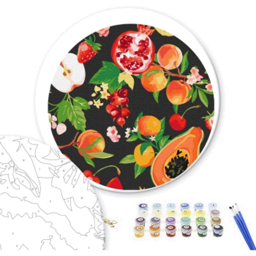 Картина по номерам Brushme Фруктовый микс ø30 см (RC00048M): Производитель Brushme