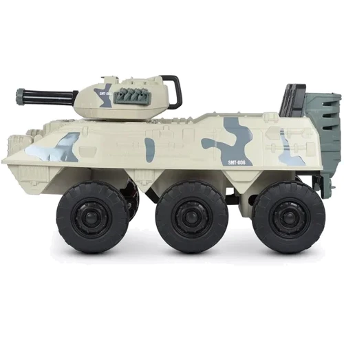Детский электромобиль танк Bambi Racer 140W, белый (M 4862BR-1) фото 8