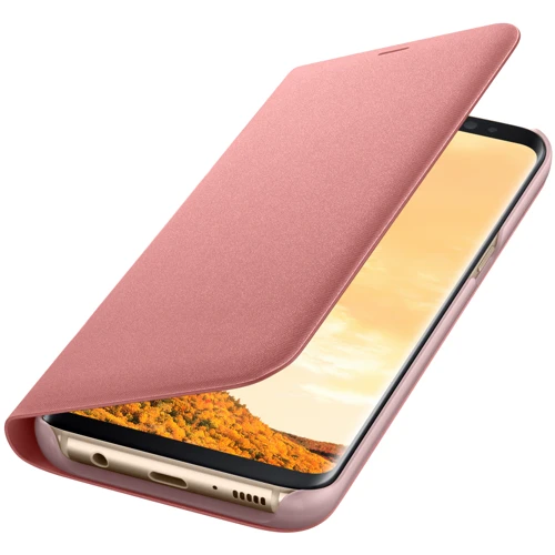Аксессуар для смартфона Samsung LED View Cover Pink (EF-NG955PPEGRU) for Samsung G955 Galaxy S8 Plus: Материал поликарбонат и полиуретан