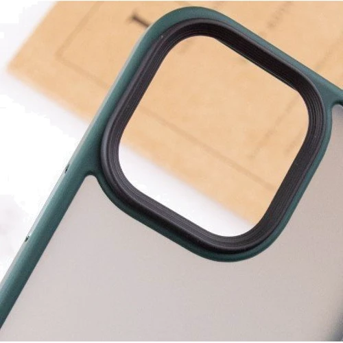 Чехол для iPhone Mobile Case TPU+PC Metal Buttons Green for iPhone 12 | 12 Pro: Тип аксессуара чехол