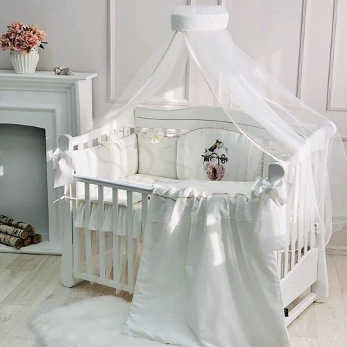 Комплект постельного белья Маленькая Соня Kolibri молочный, стандарт, 7 элементов (680944)